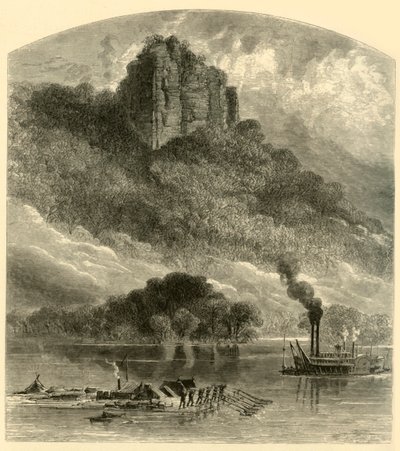 Chimney Rock, nahe Fountain City von Alfred Rudolph Waud