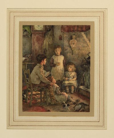 Kinder am Feuer von Alice Clausen