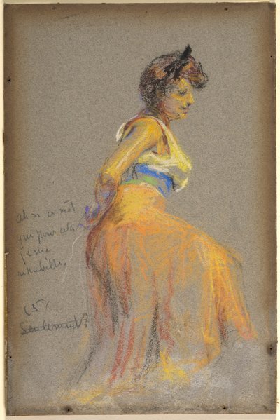 Modell in Gelb von Alice Pike Barney