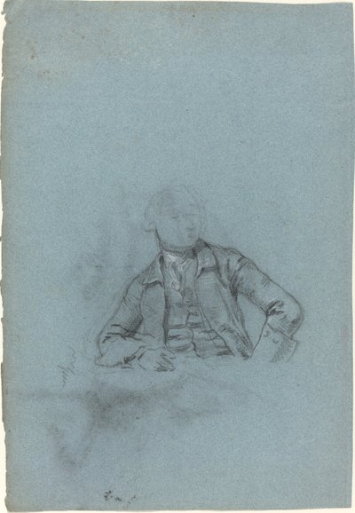 Studie eines sitzenden Mannes (recto) von Allan Ramsay