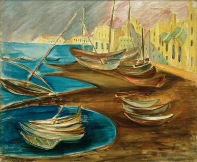 Fischerboote im Hafen von Tarragona von Alma Del Banco