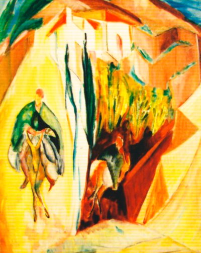 Reiter in Spanien von Alma Del Banco