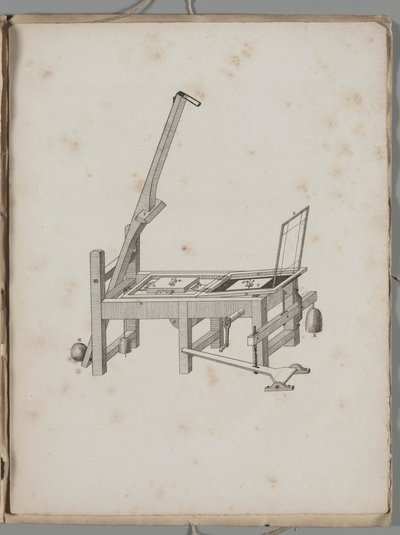 Die Kunst der Lithographie: Druckerpresse von Alois Senefelder