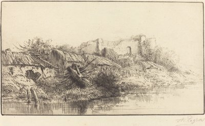 Verlassenes Dorf Le village abandonné von Alphonse Legros