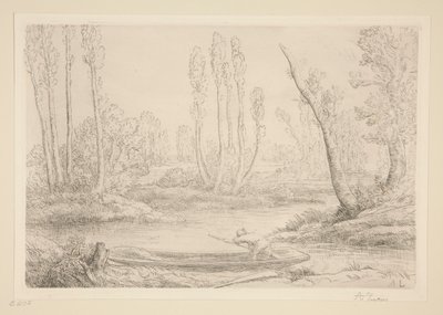 Ufer der Somme bei d von Alphonse Legros
