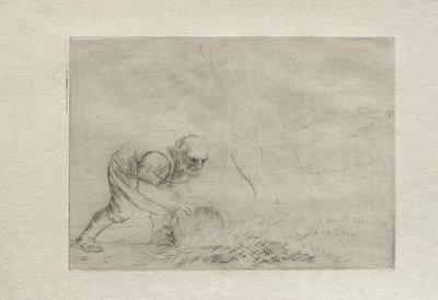 Das Gras verbrennen von Alphonse Legros