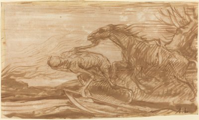 Der Tod und sein Pferd von Alphonse Legros