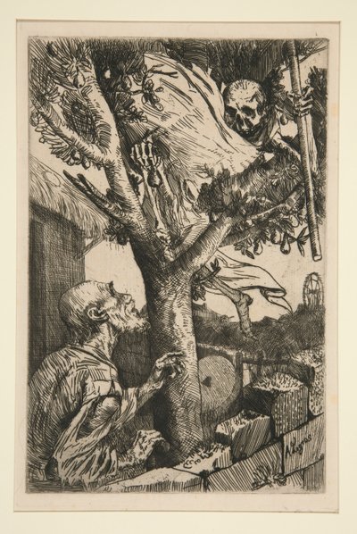 Tod in einem Birnbaum von Alphonse Legros