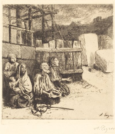Englische Bettler von Alphonse Legros