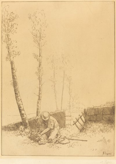 Das Schaf finden (Le mouton retrouvé) von Alphonse Legros