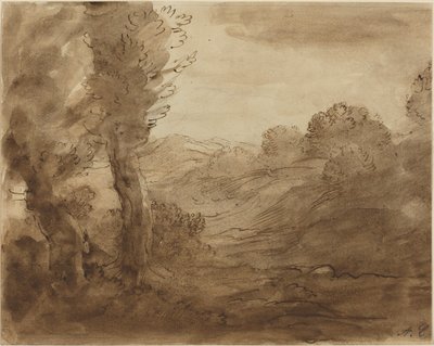 Fußweg in Burgund von Alphonse Legros