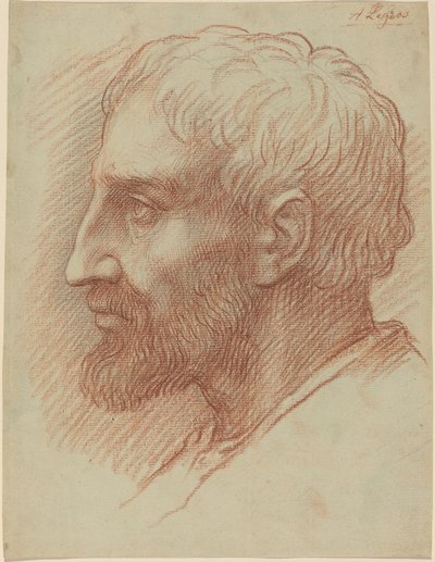 Kopf eines Mannes von Alphonse Legros