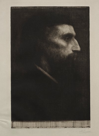 Kopf eines Mannes von Alphonse Legros