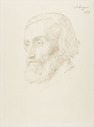 Kopf eines Mannes von Alphonse Legros