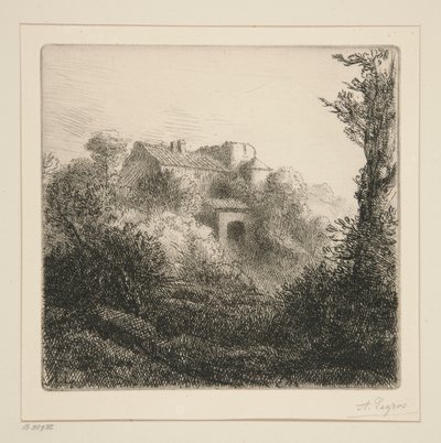 Der Bauernhof auf dem Hügel von Alphonse Legros