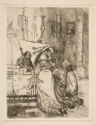 Die Kommunion in l von Alphonse Legros