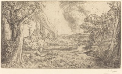 Landschaft von Alphonse Legros