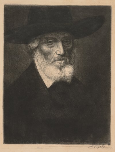 Großes Porträt von Thomas Carlyle von Alphonse Legros