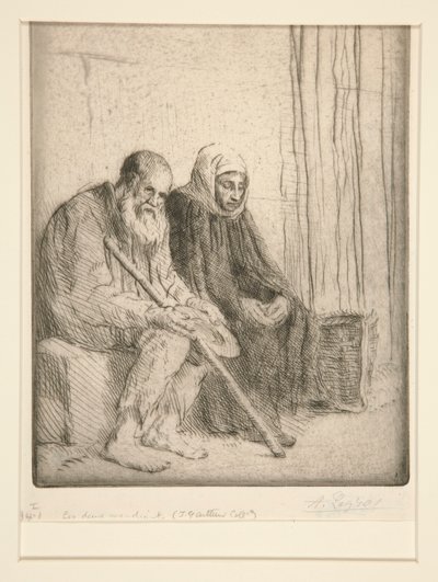 Les Deux Mendiants (Zwei Bettler) von Alphonse Legros