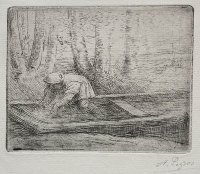 Mann in einem Punt von Alphonse Legros