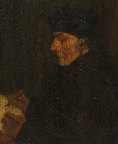 Erinnerungskopie von Holbeins Erasmus von Alphonse Legros