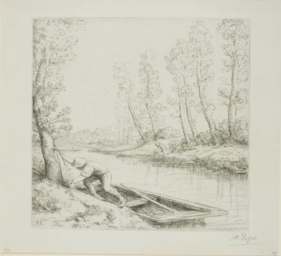 Morgen am Fluss von Alphonse Legros