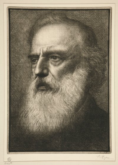 Porträt von l von Alphonse Legros