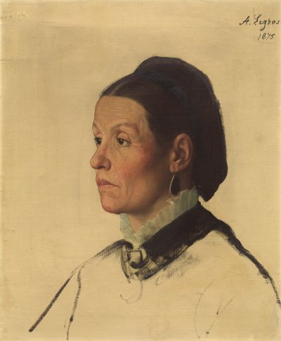 Porträt einer Frau von Alphonse Legros
