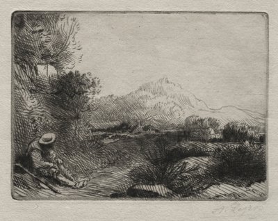 Rast des Reisenden von Alphonse Legros