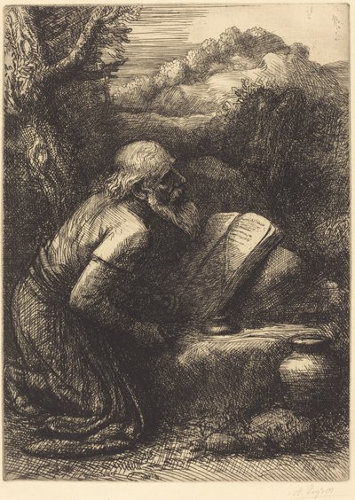 Heiliger Hieronymus, 2. Platte von Alphonse Legros