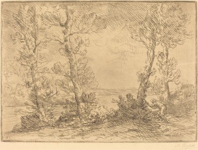 Lachsangler von Alphonse Legros