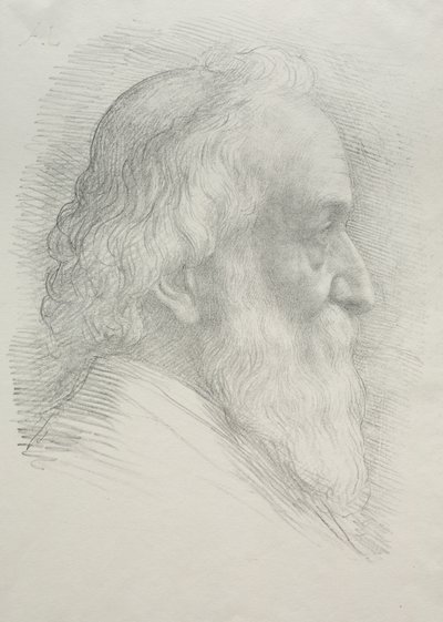 Selbstporträt (10. Tafel) von Alphonse Legros