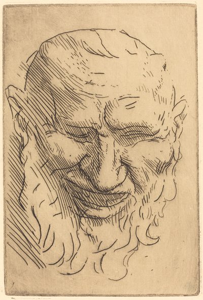 Kleiner Satyrmaske von Alphonse Legros