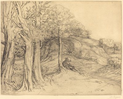 Einsamkeit Einsamkeit Landschaft von Alphonse Legros