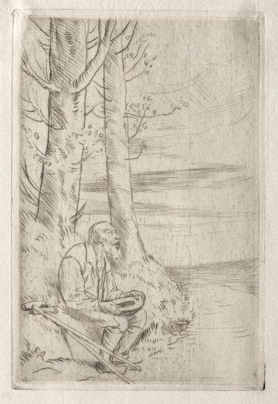 Der blinde Bettler von Alphonse Legros