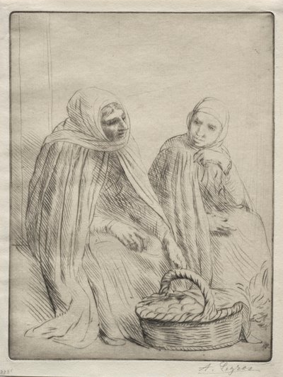 Die Eierhändler (1. Platte) von Alphonse Legros