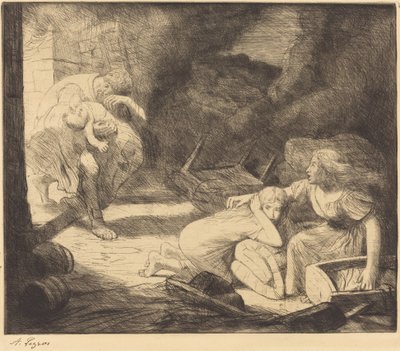 Das Feuer, 2. Platte von Alphonse Legros