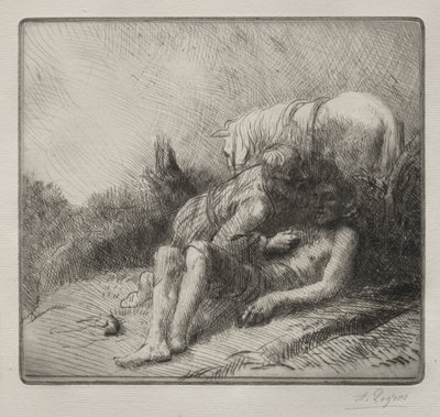 Der barmherzige Samariter von Alphonse Legros