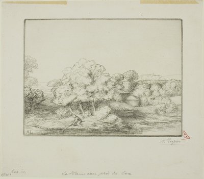 Das Dorf am See von Alphonse Legros