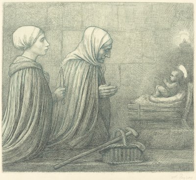 Die Krippe (La crèche) von Alphonse Legros