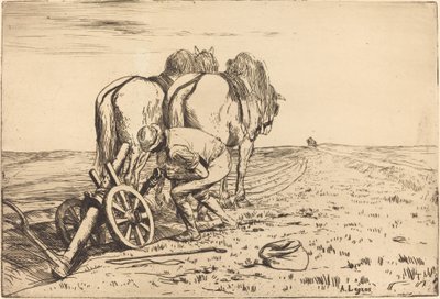 Der Pflug La charrue von Alphonse Legros