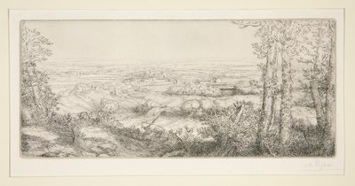 Ein Tal in Burgund von Alphonse Legros