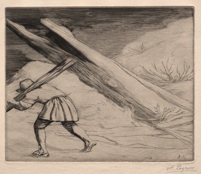 Winter (1. Platte) von Alphonse Legros