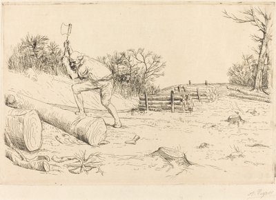 Holzfäller (Le bucheron) von Alphonse Legros