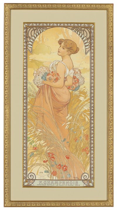 Vier Jahreszeiten: Sommer von Alphonse Mucha