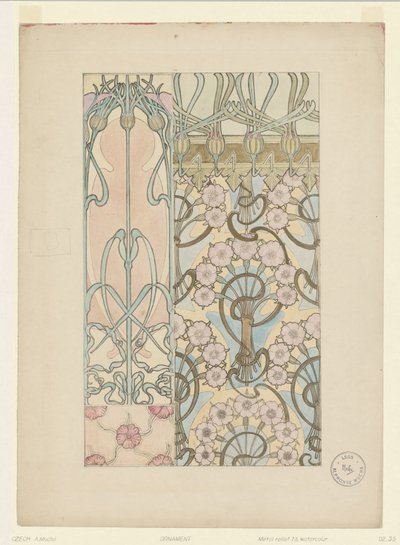 Ornament von Alphonse Mucha