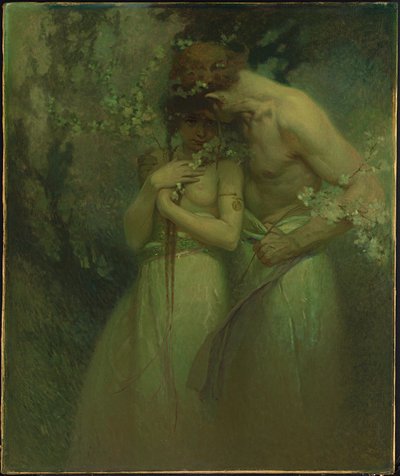 Frühlingsnacht, ca. 1910 von Alphonse Mucha