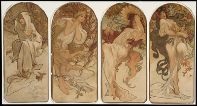 Die Jahreszeiten von Alphonse Marie Mucha