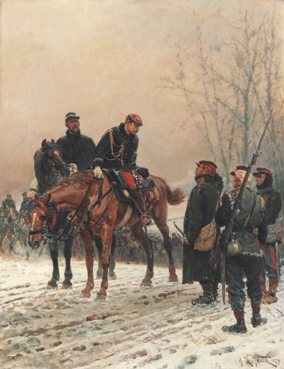 Der Gruß, 1879 von Alphonse Marie de Neuville
