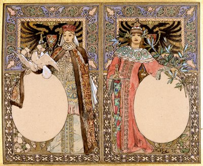 Buchillustration, 1890er Jahre von Alphonse Mucha